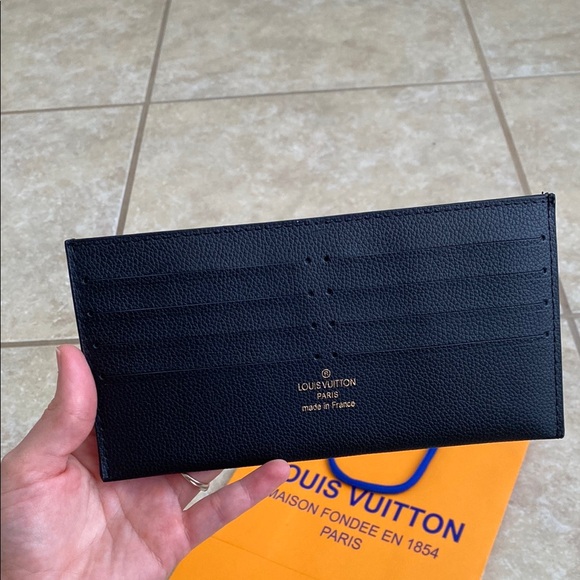 Louis Vuitton Black Leather Card Holder/ wallet - Picture 1 of 7